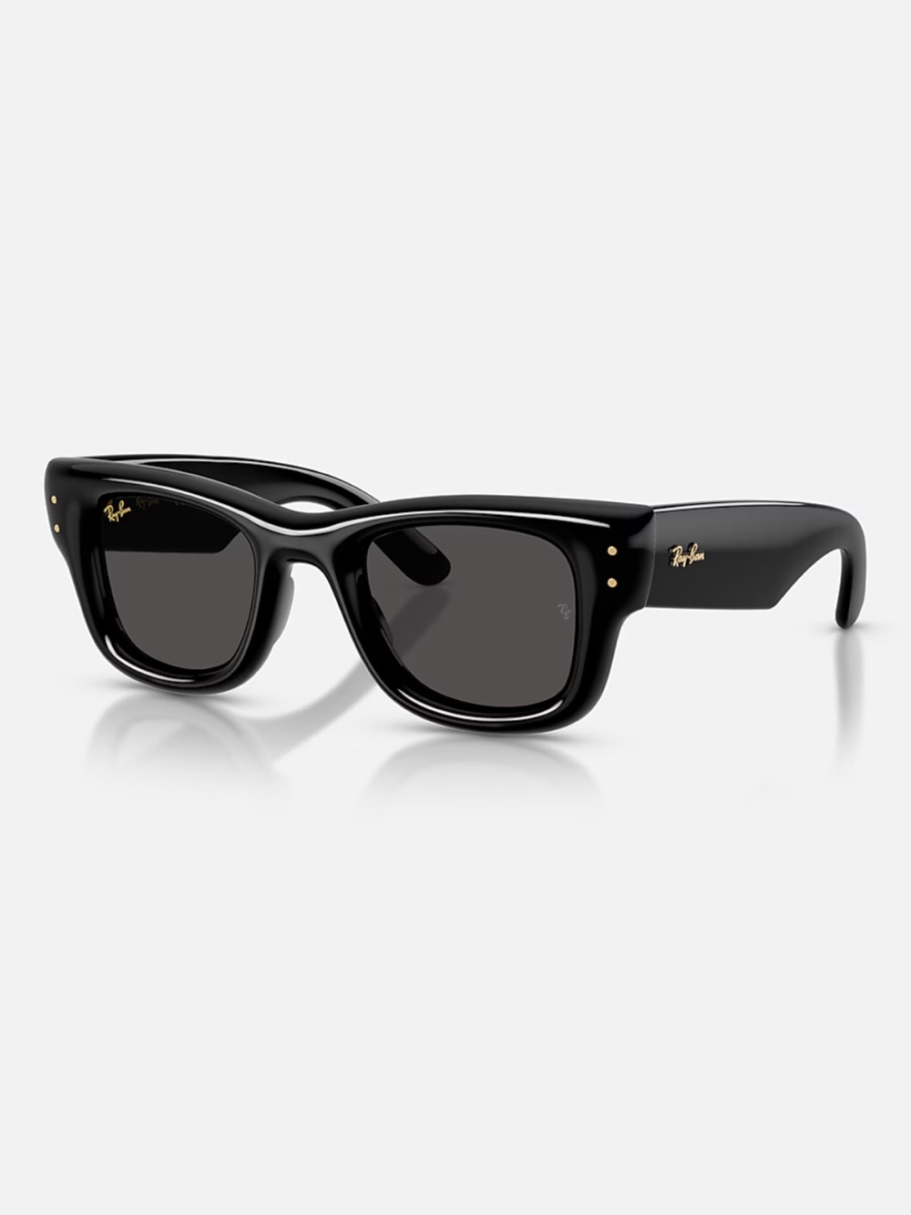 Ray-Ban Wayfarer Puffer X ASAP Polished Black Sunglasses RB4940